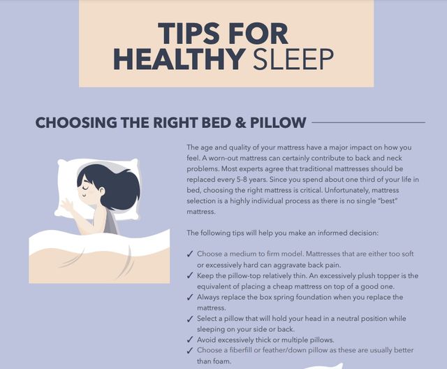 Tips for Healthy Sleep