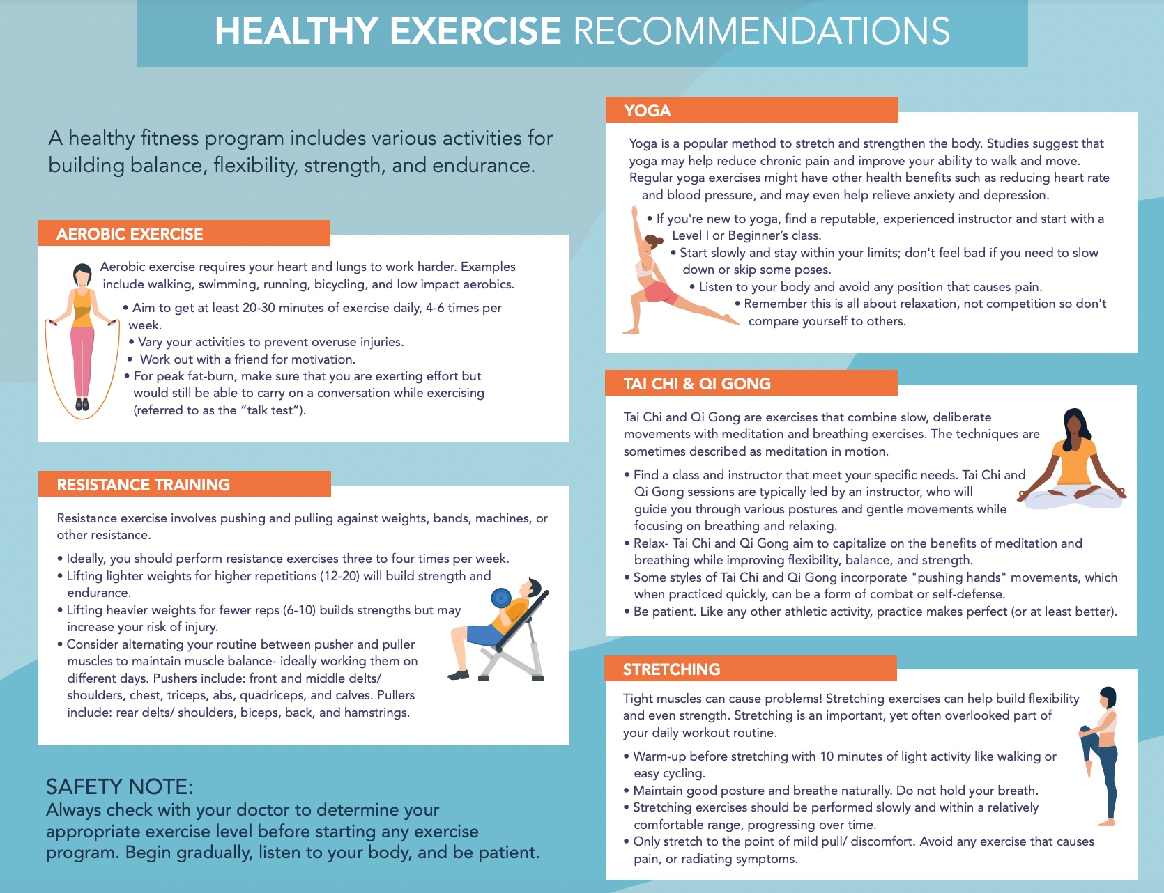Healthy Exercise Recommendations